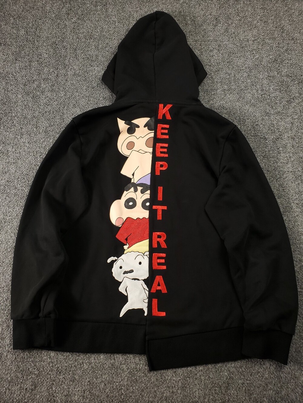 Reshake X Crayon Shin Chan Hoodie Small Streetwear Designer Deconstructed Manga